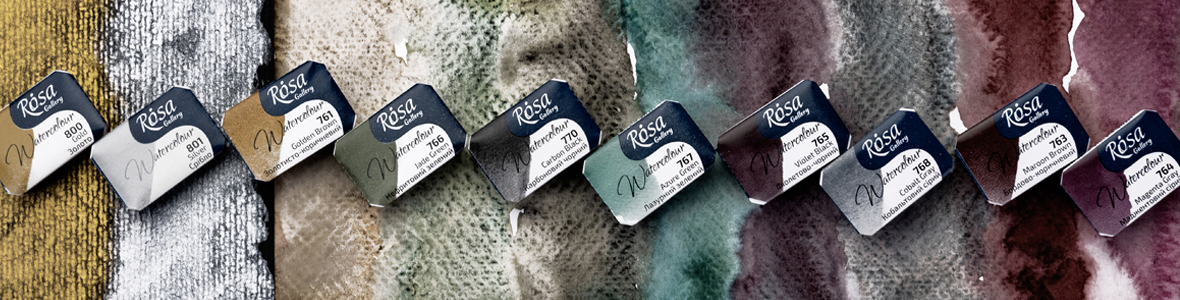 10 new colours of ROSA Gallery professional watercolor